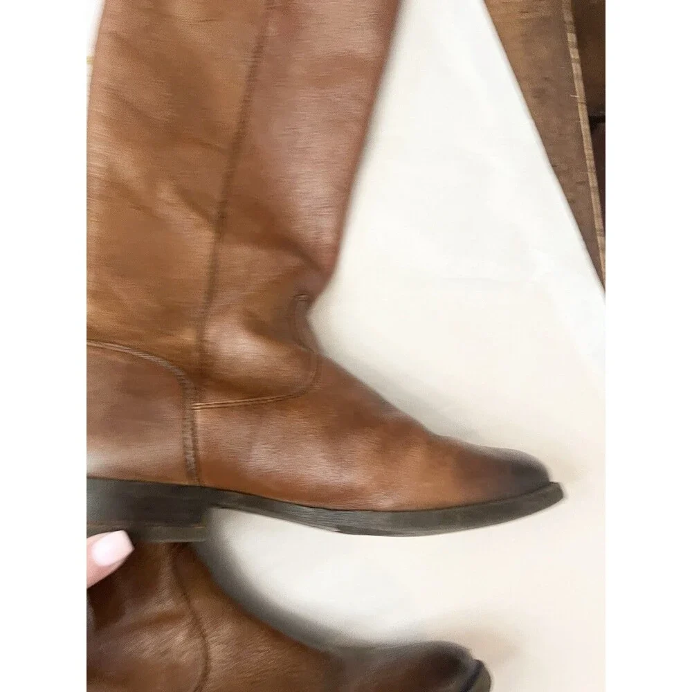 ARTURO CHIANG Brown Ombre Fierce Riding Boots 8.5 Tall